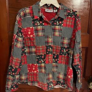 Button Down Quilt Look Top